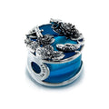 Aurora Charm Summer Serenade Pond - LE Charm silver; blue sterling-silver; glass Bead by The Alternative Bead. Your official Aurora Charm Retailer from Germany