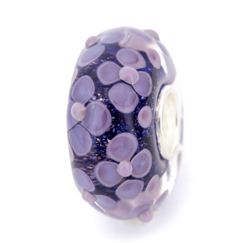 Elfbeads Summer Night Flowerfield purple glass Bead by The Alternative Bead. Your official Elfbeads Retailer from Germany