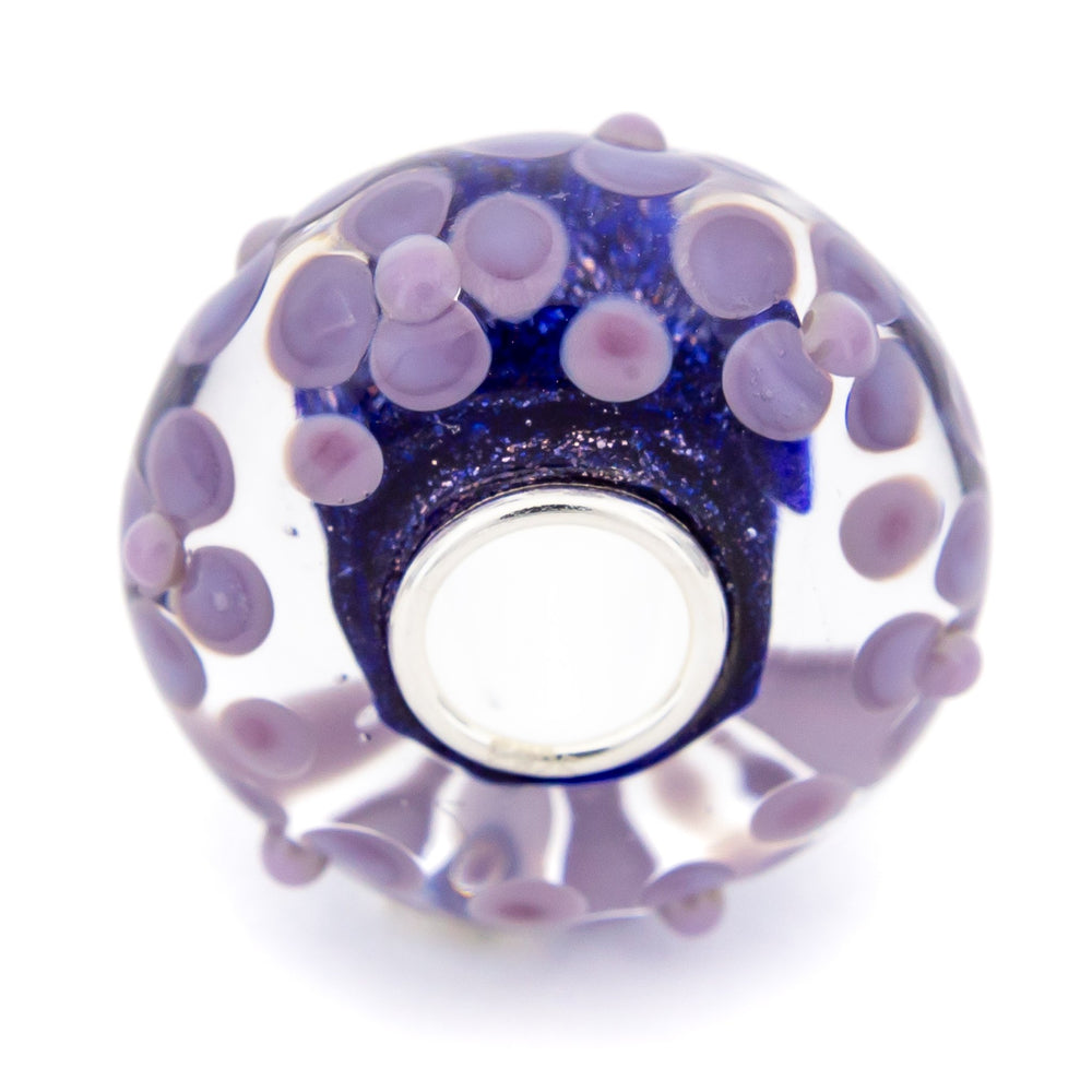 Elfbeads Summer Night Flowerfield purple glass Bead by The Alternative Bead. Your official Elfbeads Retailer from Germany