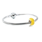 Aurora Charm Summer Yellow Glass Spacer yellow glass Spacer by The Alternative Bead. Your official Aurora Charm Retailer from Germany