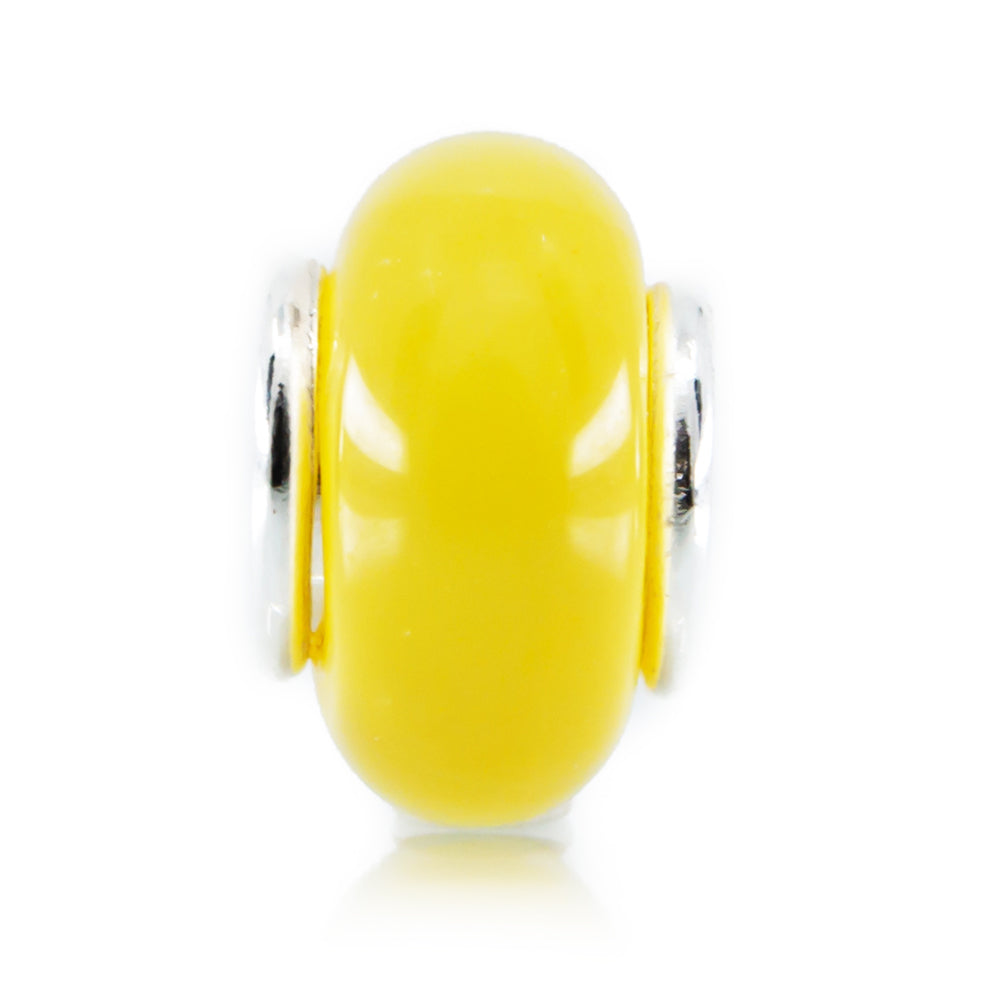 Aurora Charm Summer Yellow Glass Spacer yellow glass Spacer by The Alternative Bead. Your official Aurora Charm Retailer from Germany