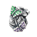 Elfbeads Summertime Butterflies-Purple Green silver; green; purple sterling-silver; enamel Bead by The Alternative Bead. Your official Elfbeads Retailer from Germany