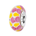 Elfbeads Sun Blossom Scales pink; yellow glass Bead by The Alternative Bead. Your official Elfbeads Retailer from Germany