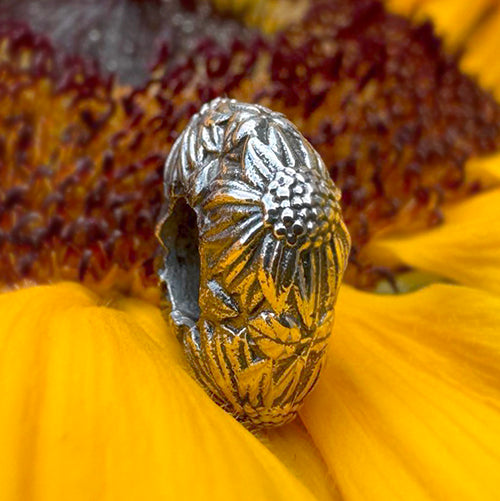 Ogerbeads Ray of Sunflowers Stopper 2.0 silver sterling-silver Stopper by The Alternative Bead. Your official Ogerbeads Retailer from Germany