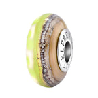 Elfbeads Sunlime Dune green; brown glass Bead by The Alternative Bead. Your official Elfbeads Retailer from Germany