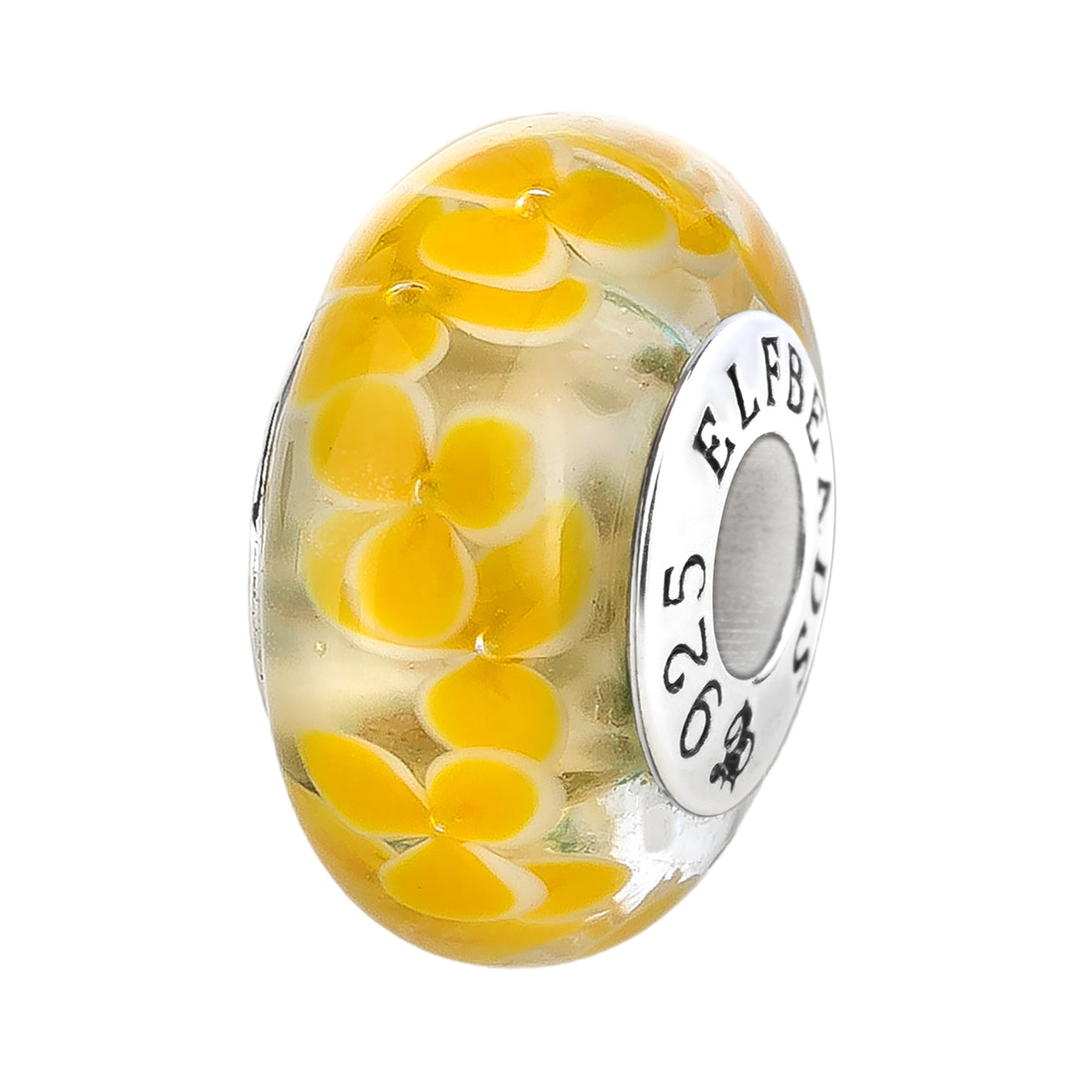  Elfbeads Sunny Petals Snow Charm by The Alternative Bead 