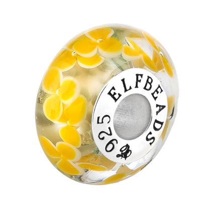  Elfbeads Sunny Petals Snow Charm by The Alternative Bead 