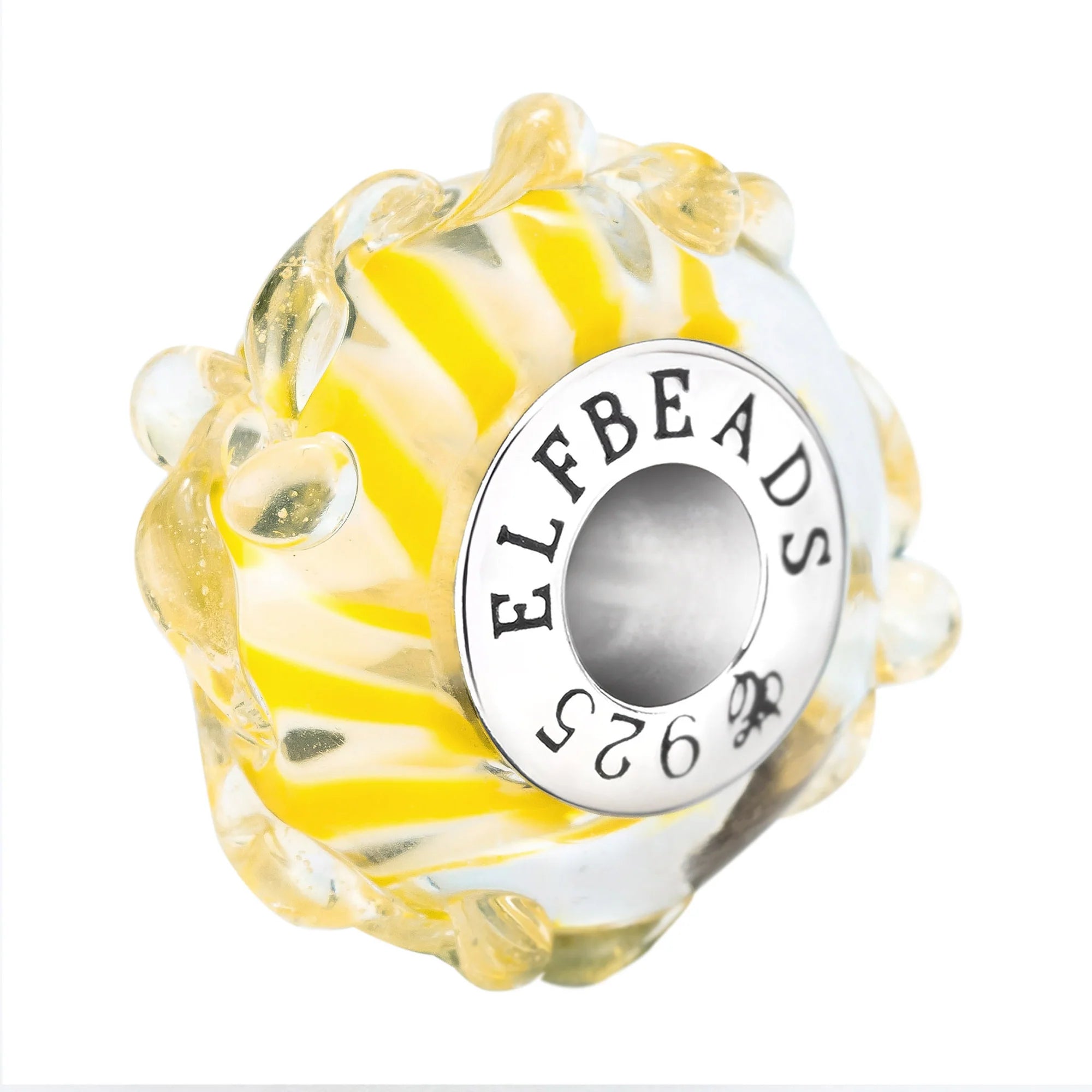 Elfbeads Sunny Wave Petals yellow glass Bead by The Alternative Bead. Your official Elfbeads Retailer from Germany