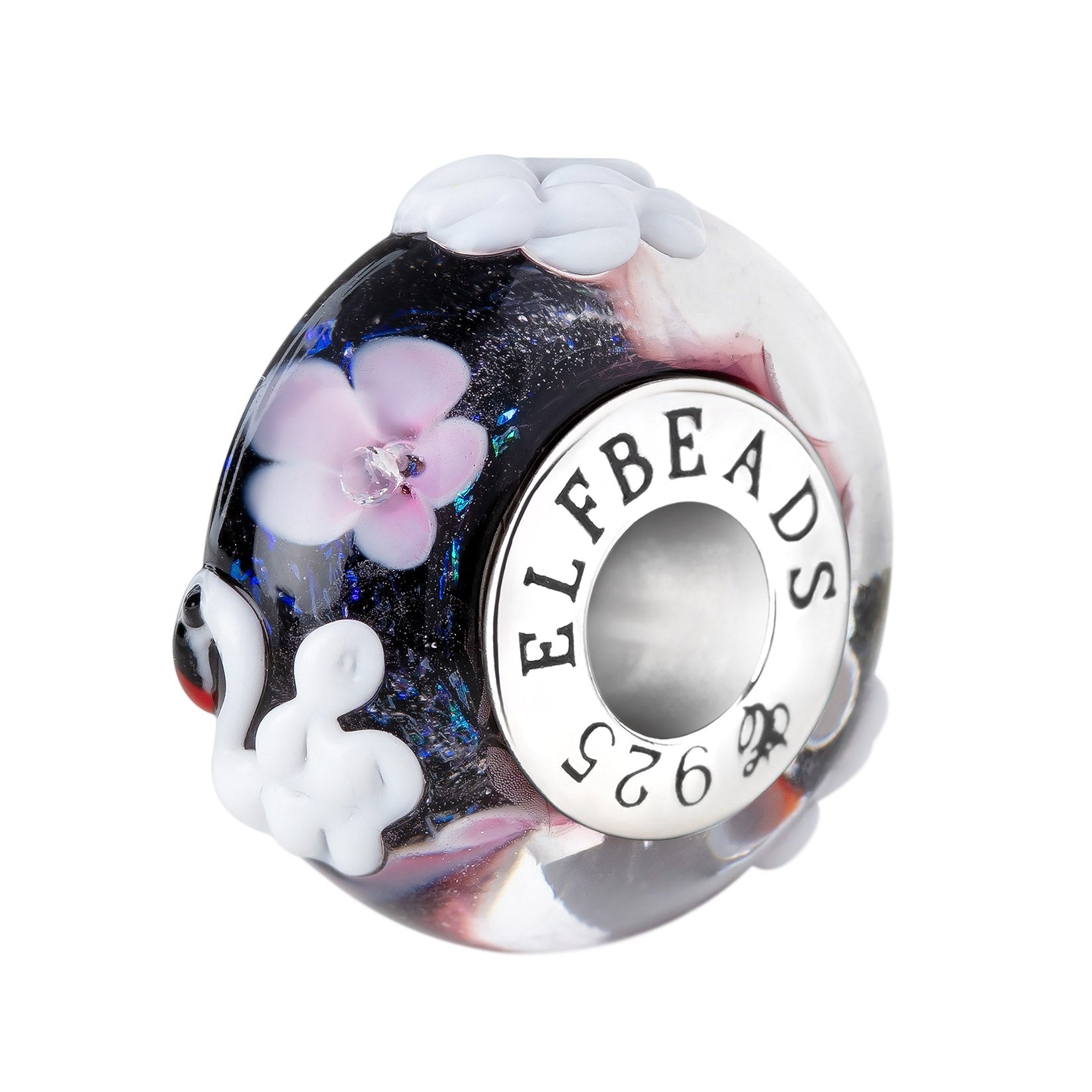 Elfbeads Swan Moonlight Sonata purple glass Bead by The Alternative Bead. Your official Elfbeads Retailer from Germany