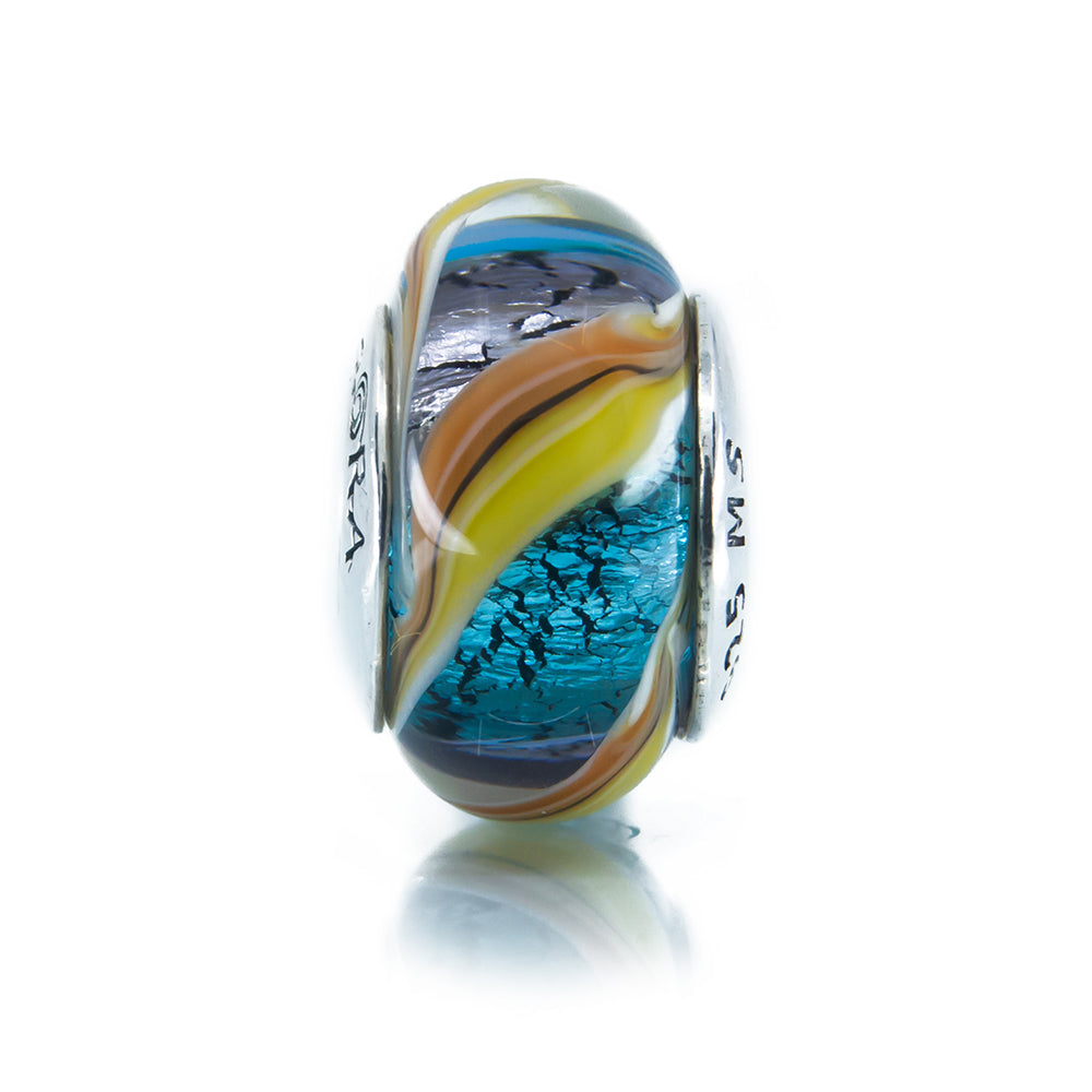 The Alternative Bead: Aurora Charm - Sweet Candy Murano Glass Bead Charm Sterling Silver Charm Picture 2