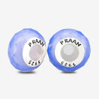 Praan Sweet Lavender Crystal Stopper Charms blue crystal Stopper by The Alternative Bead. Your official Praan Retailer from Germany