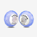 Praan Sweet Lavender Crystal Stopper Charms blue crystal Stopper by The Alternative Bead. Your official Praan Retailer from Germany