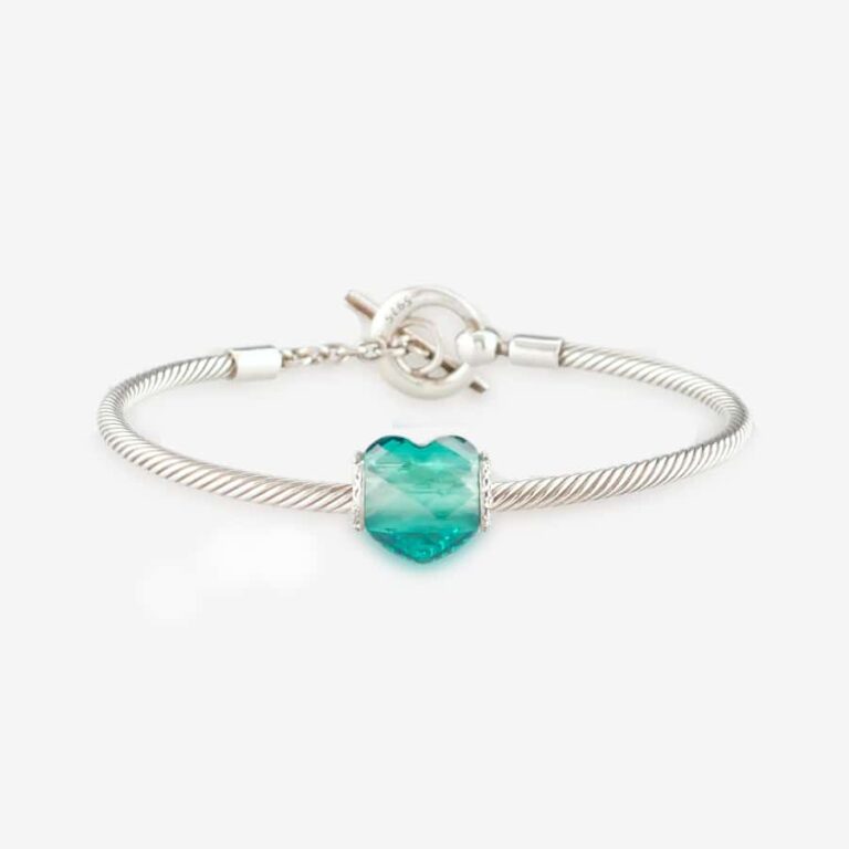 Praan Sweet Pea Heart Charm silver sterling-silver Bead by The Alternative Bead. Your official Praan Retailer from Germany