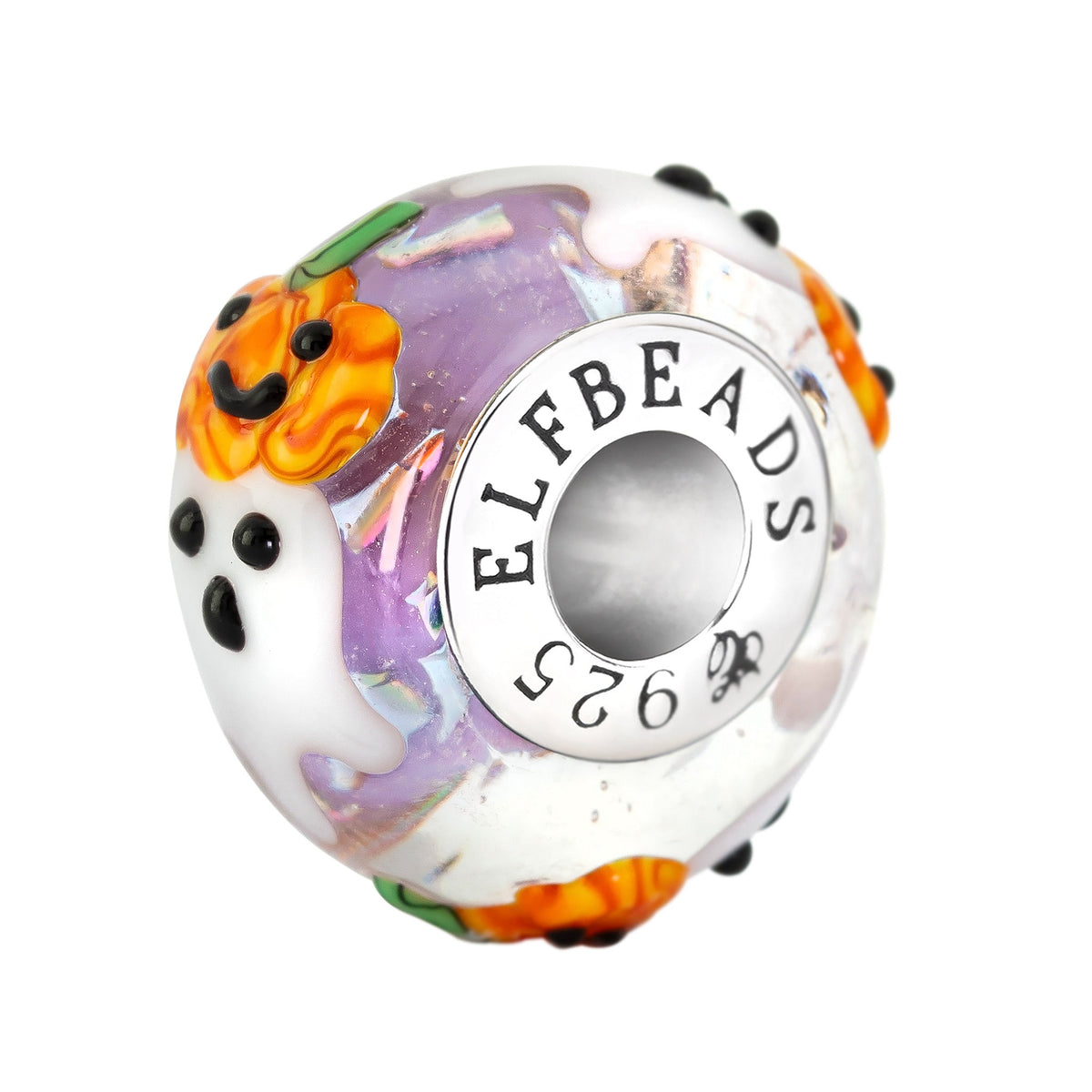 Elfbeads Sweet Boo purple; orange glass Bead by The Alternative Bead. Your official Elfbeads Retailer from Germany