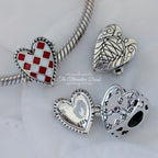 Beadscollection Queen of Hearts Charm silver; red; white sterling-silver; enamel Bead by The Alternative Bead. Your Jewelry Retailer from Germany