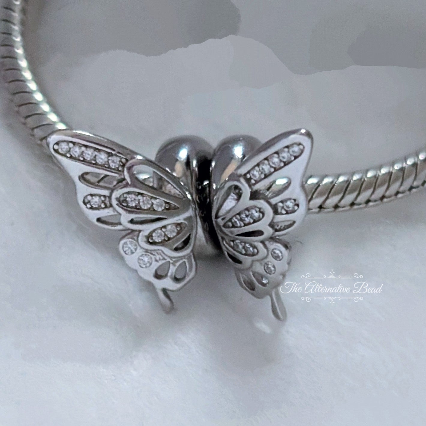 Beadscollection Butterfly Wings Stopper Charm silver sterling-silver Bead by The Alternative Bead. Your Jewelry Retailer from Germany