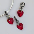 Beadscollection Queen Heart red Dangle silver; red sterling-silver; enamel Dangle by The Alternative Bead. Your Jewelry Retailer from Germany