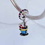 Beadscollection Stacked Tea Cups Charm Dangle silver; multicolor sterling-silver; enamel Bead by The Alternative Bead. Your Jewelry Retailer from Germany