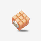 Praan Tabby Cats Eye Glass Rubix Cube Charm orange glass Bead by The Alternative Bead. Your official Praan Retailer from Germany