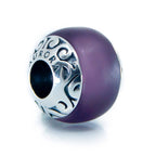 Aurora Charm Taha’a Island Purple Sea Glass Bead silver; purple sterling-silver; glass Bead by The Alternative Bead. Your official Aurora Charm Retailer from Germany