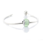 Aurora Charm Tahiti Island Green Sea Glass Bead silver; green sterling-silver; glass Bead by The Alternative Bead. Your official Aurora Charm Retailer from Germany