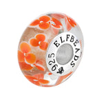 Elfbeads Tangerin Petals Snow   Bead by The Alternative Bead. Your official Elfbeads Retailer from Germany