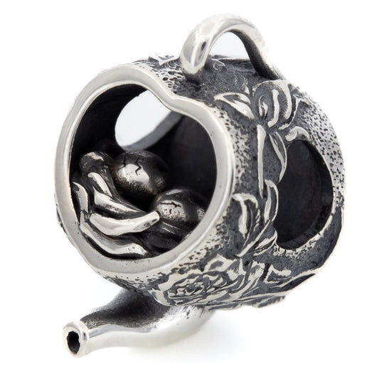  Elfbeads Teapot Nest Charm by The Alternative Bead 