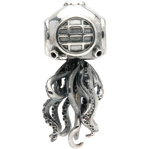 Ogerbeads Tentacle Tim – the Scubadiver Octopus silver sterling-silver Dangle by The Alternative Bead. Your official Ogerbeads Retailer from Germany