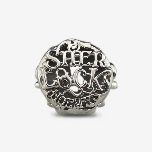 Praan The Fantastic Sherlock Holmes Lock Charm silver; brown sterling-silver; enamel Bead by The Alternative Bead. Your official Praan Retailer from Germany
