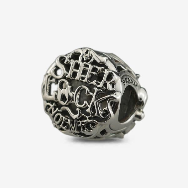 Praan The Fantastic Sherlock Holmes Lock Charm silver; brown sterling-silver; enamel Bead by The Alternative Bead. Your official Praan Retailer from Germany