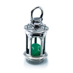 Aurora Charm The Ecto Hunt Lantern Charm silver; green sterling-silver; glass Dangle by The Alternative Bead. Your official Aurora Charm Retailer from Germany