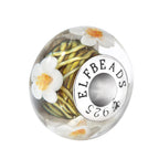 Elfbeads The Gift of Daisy white glass Bead by The Alternative Bead. Your official Elfbeads Retailer from Germany
