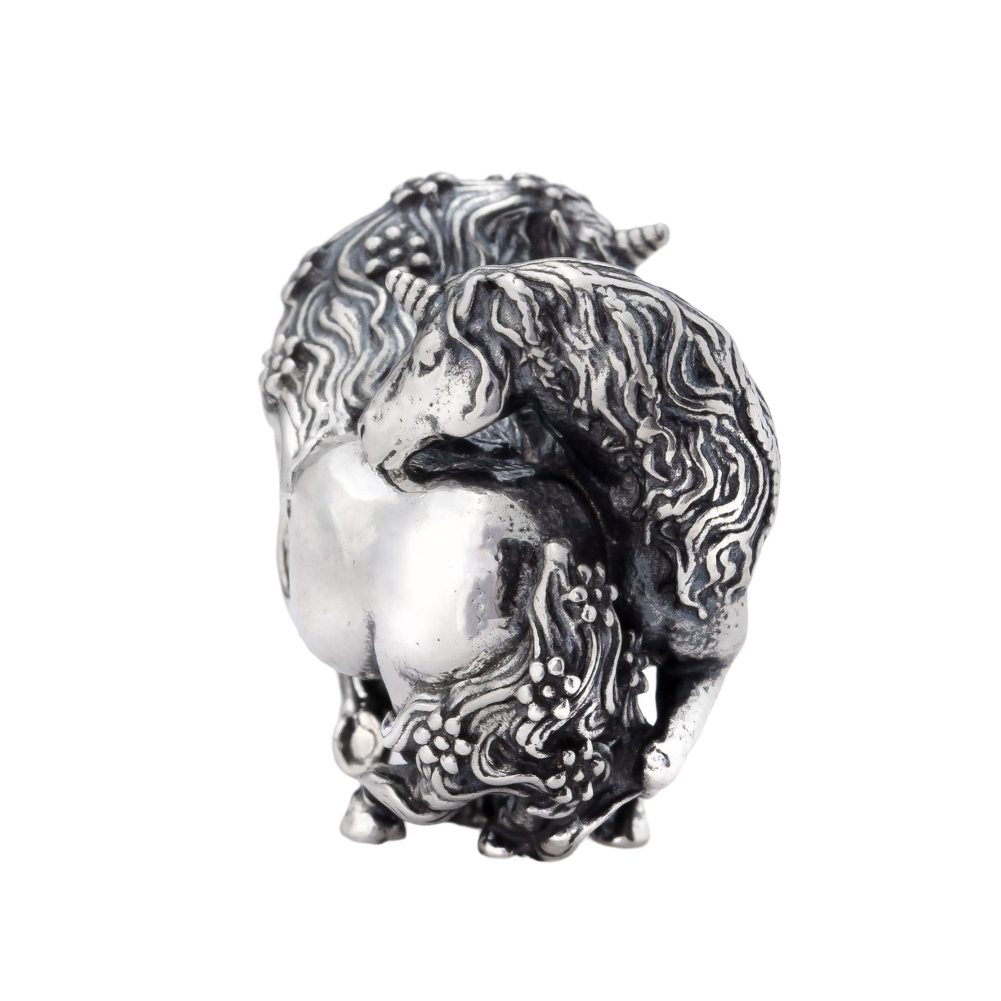 Elfbeads The Unicorns silver glass Bead by The Alternative Bead. Your official Elfbeads Retailer from Germany