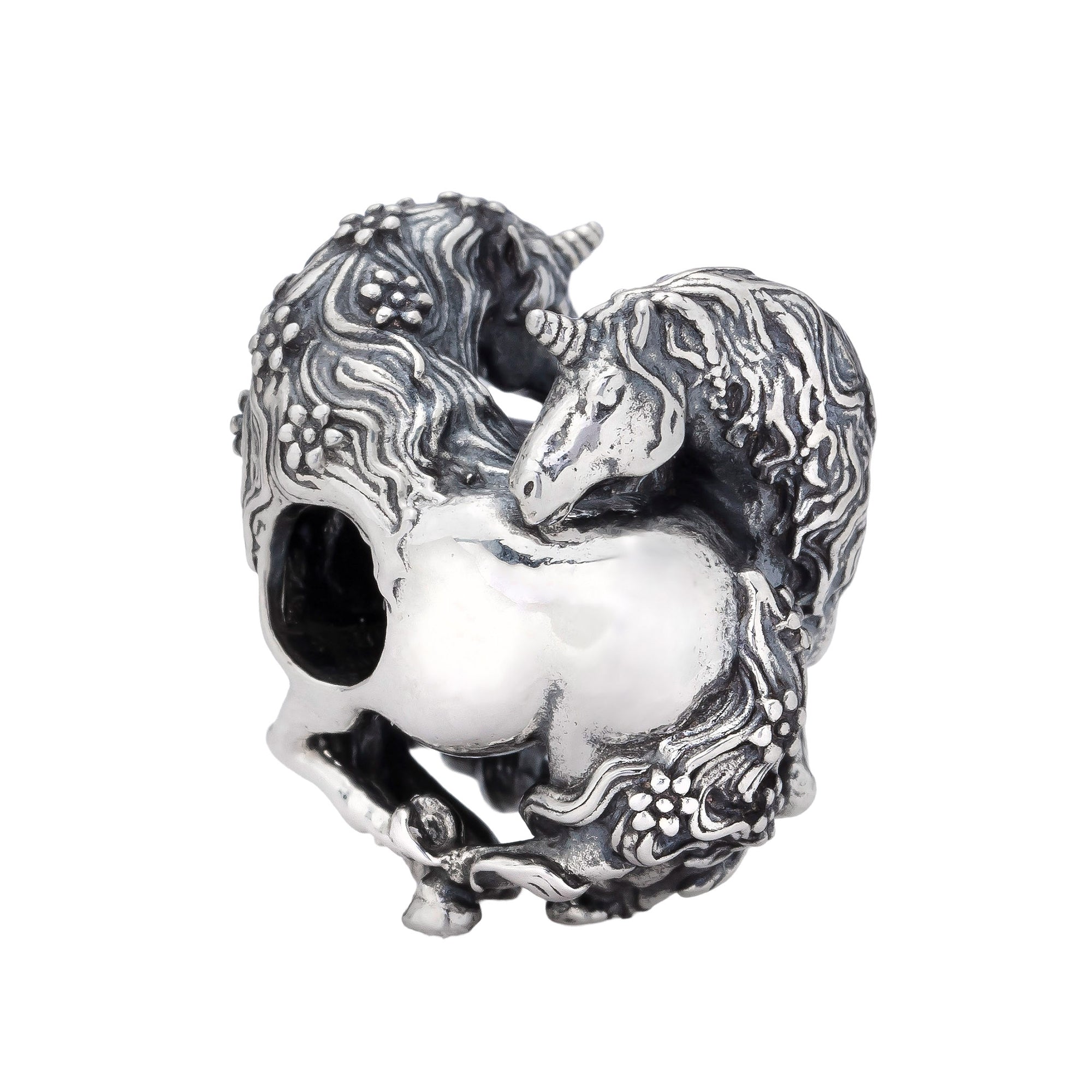Elfbeads The Unicorns silver glass Bead by The Alternative Bead. Your official Elfbeads Retailer from Germany