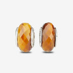 Praan Tiger Eye Stopper Charms brown; bronze; orange natural-stone Stopper by The Alternative Bead. Your official Praan Retailer from Germany
