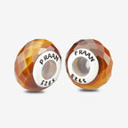 Praan Tiger Eye Stopper Charms brown; bronze; orange natural-stone Stopper by The Alternative Bead. Your official Praan Retailer from Germany