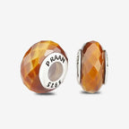 Praan Tiger Eye Stopper Charms brown; bronze; orange natural-stone Stopper by The Alternative Bead. Your official Praan Retailer from Germany