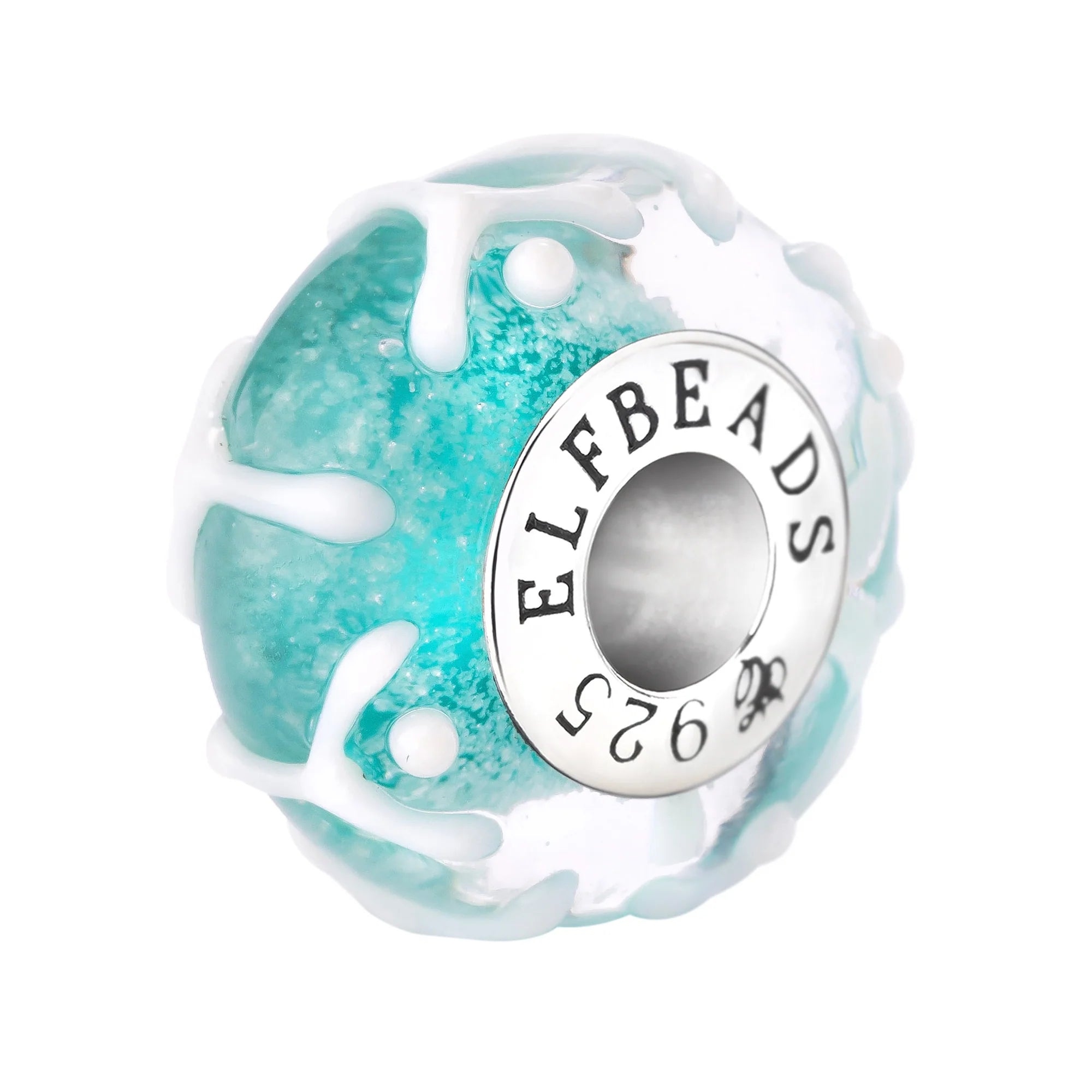 Elfbeads Totem of Ocean Spirits Starlight blue; glow-in-the-dark glass Bead by The Alternative Bead. Your official Elfbeads Retailer from Germany