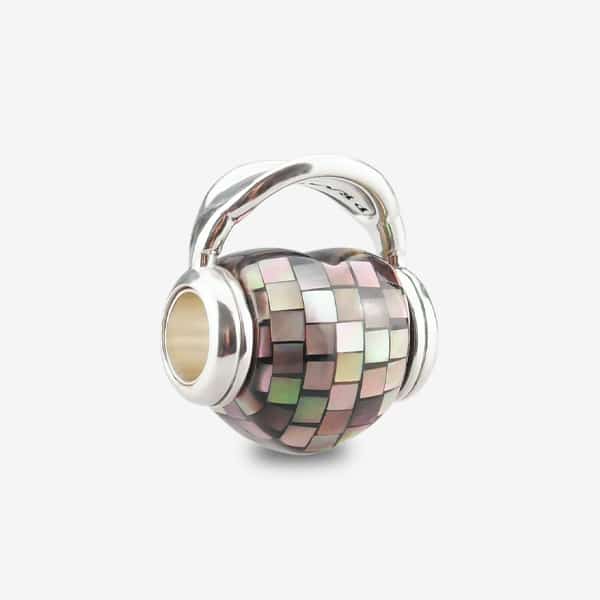 Praan Travis Time In Music Charms brown mother-of-pearl Bead by The Alternative Bead. Your official Praan Retailer from Germany