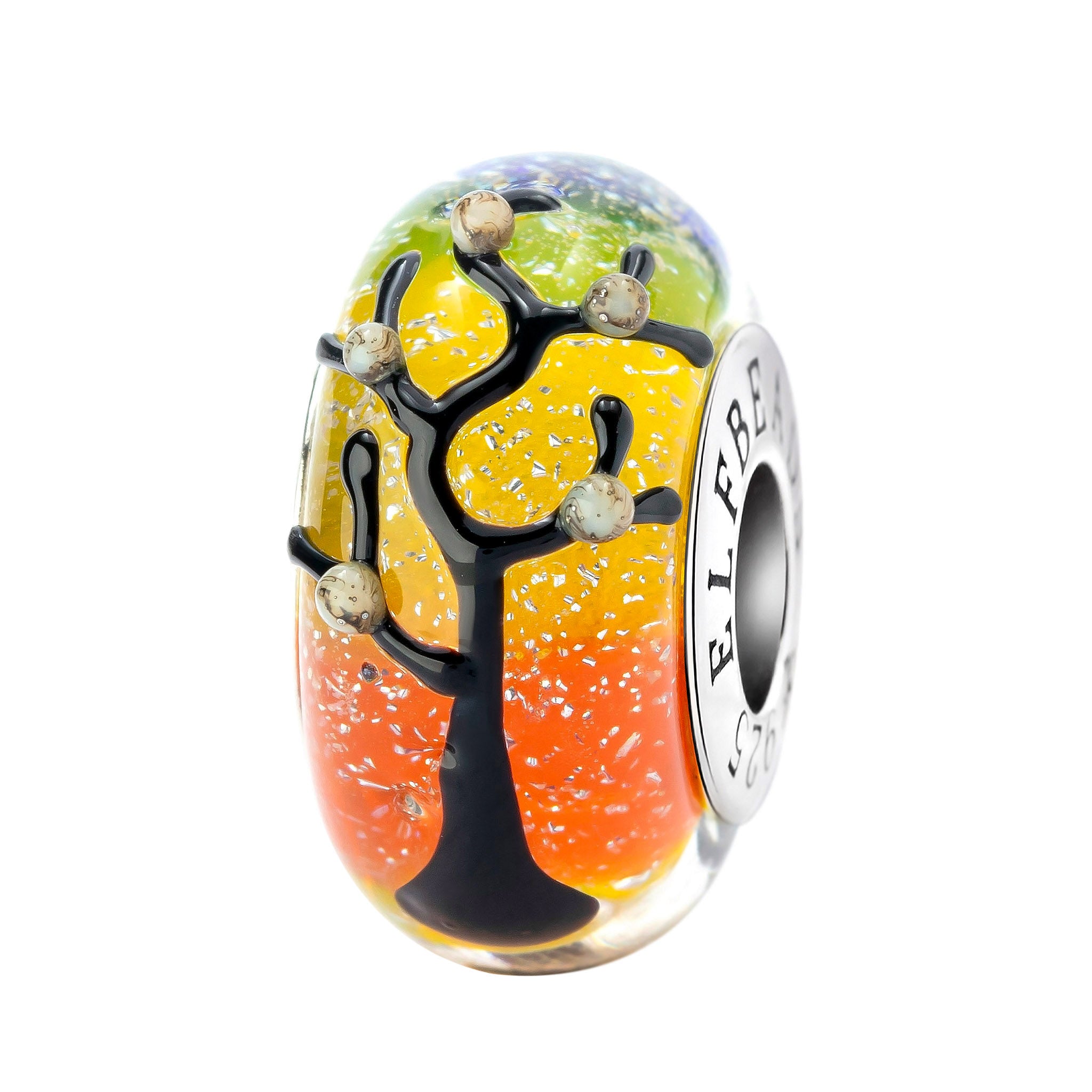 Elfbeads Tree of Life orange; yellow glass Bead by The Alternative Bead. Your official Elfbeads Retailer from Germany