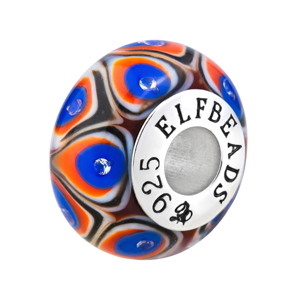 Elfbeads Turkey Feather Monroe  glass Bead by The Alternative Bead. Your official Elfbeads Retailer from Germany