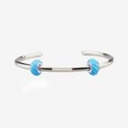 Praan Turquoise Blue Crystal Stopper Charms blue glass Stopper by The Alternative Bead. Your official Praan Retailer from Germany