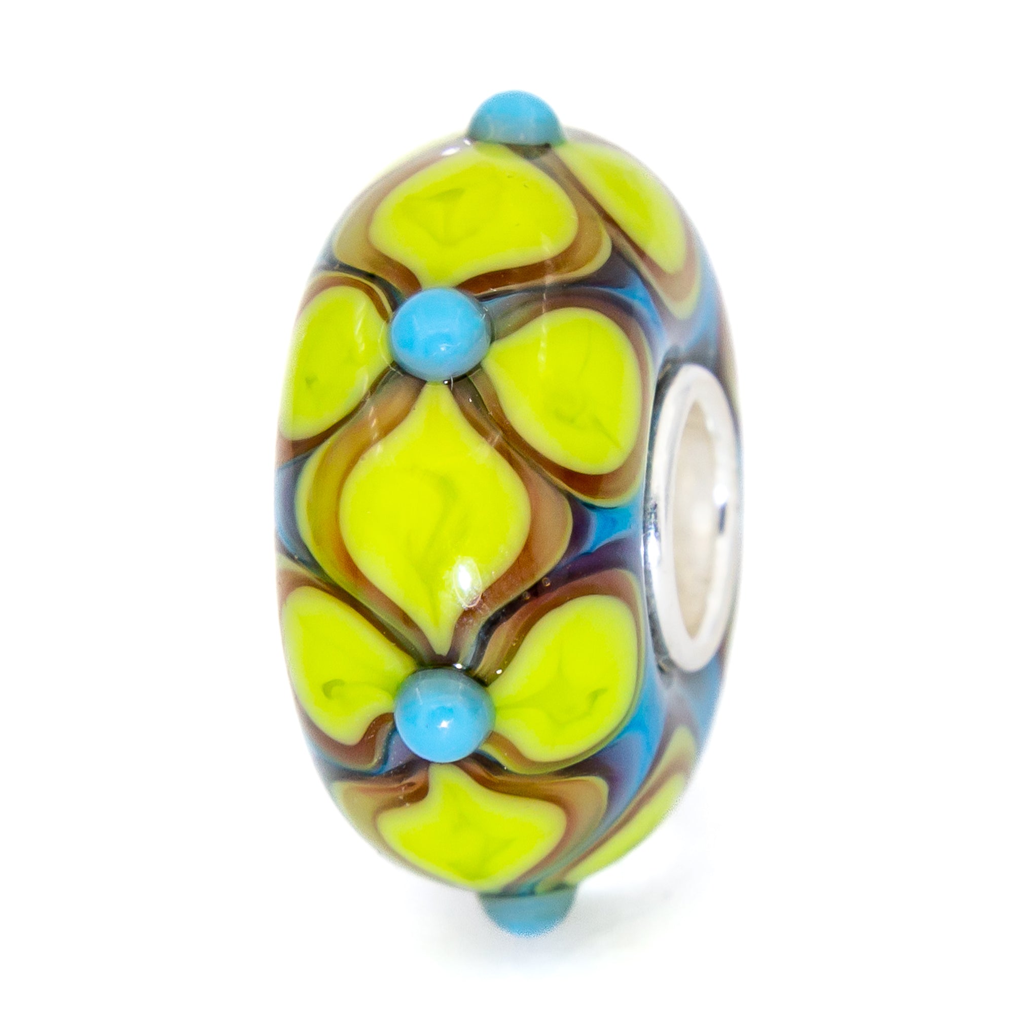 Elfbeads Turquoise Tripetual  glass Bead by The Alternative Bead. Your official Elfbeads Retailer from Germany