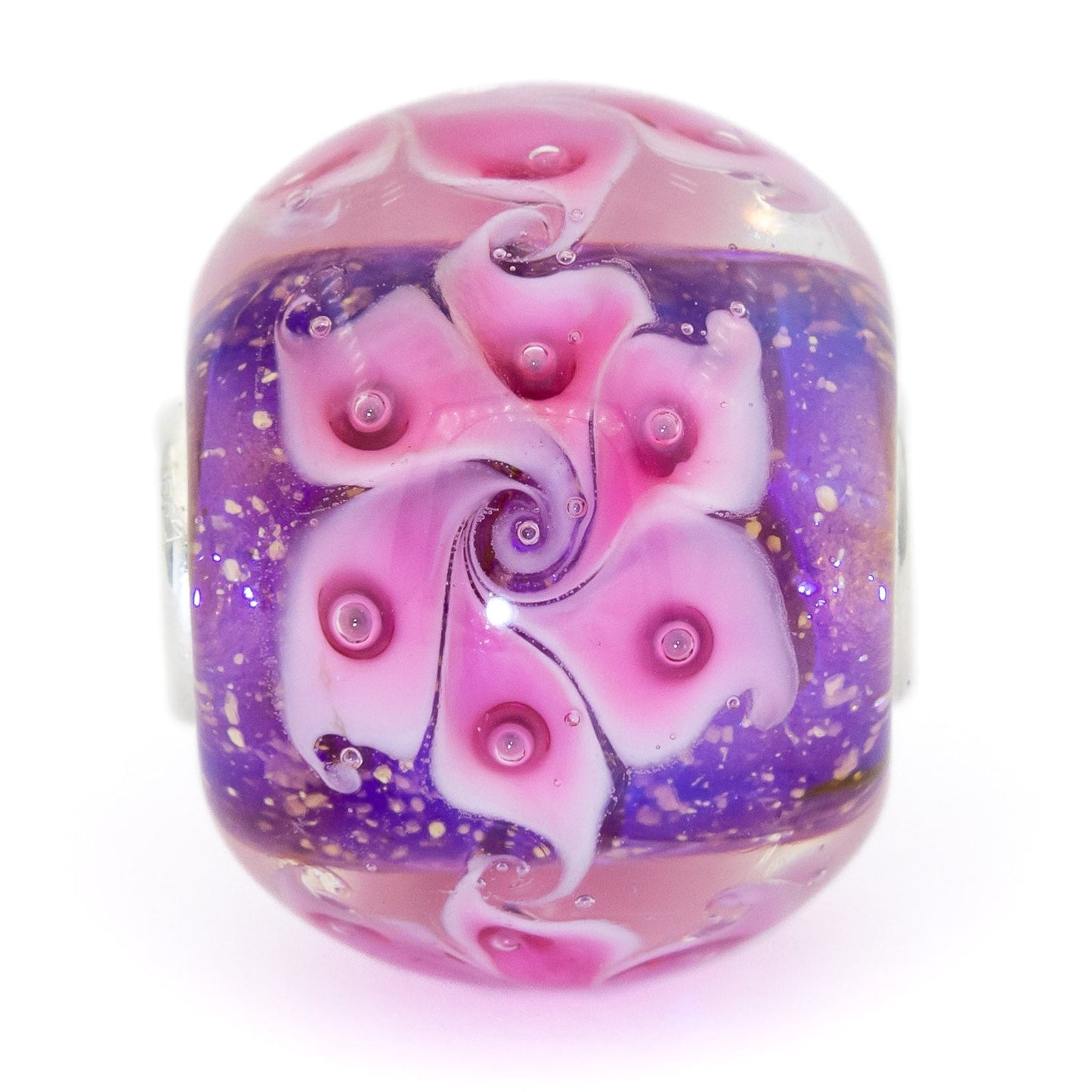  Elfbeads Twist Flower World Charm by The Alternative Bead 