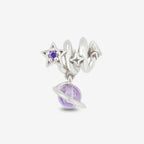 Praan Universe star charm silver; purple sterling-silver Bead by The Alternative Bead. Your official Praan Retailer from Germany