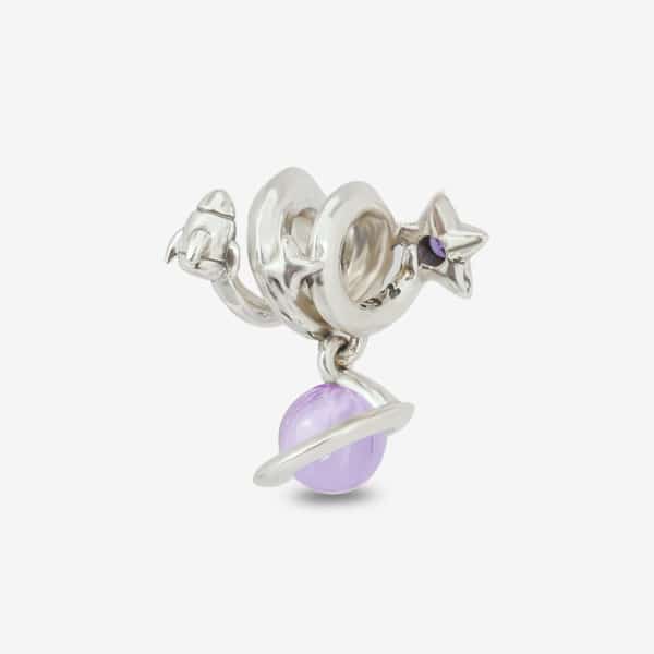 Praan Universe star charm silver; purple sterling-silver Bead by The Alternative Bead. Your official Praan Retailer from Germany