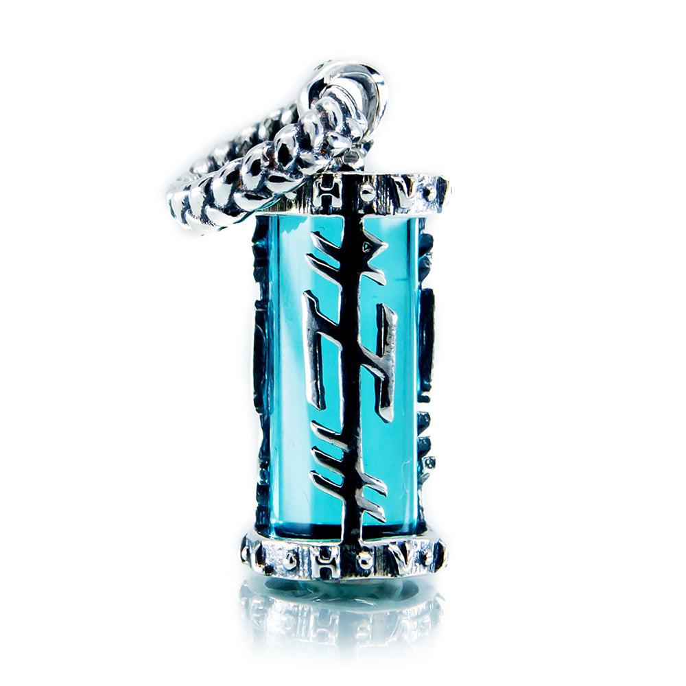 Aurora Charm Valhalla Viking Charm silver; blue sterling-silver; glass Dangle by The Alternative Bead. Your official Aurora Charm Retailer from Germany