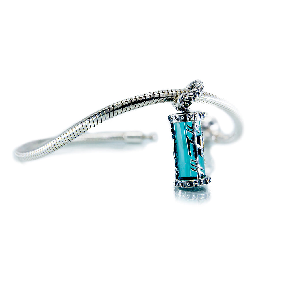 Aurora Charm Valhalla Viking Charm silver; blue sterling-silver; glass Dangle by The Alternative Bead. Your official Aurora Charm Retailer from Germany