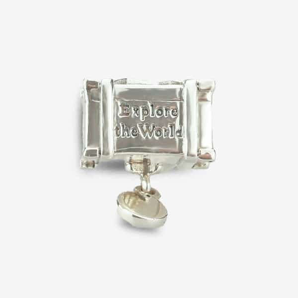Praan Vintage Suitcase Charm silver sterling-silver Bead by The Alternative Bead. Your official Praan Retailer from Germany