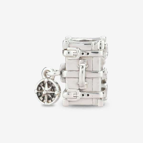 Praan Vintage Suitcase Charm silver sterling-silver Bead by The Alternative Bead. Your official Praan Retailer from Germany